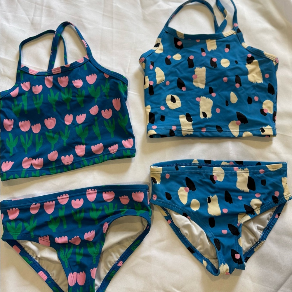 Hanna Andersson blue tankinis
